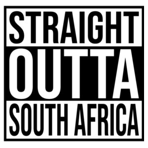 Straight Outta South Africa - Light - Unisex V-Neck T-shirt Design